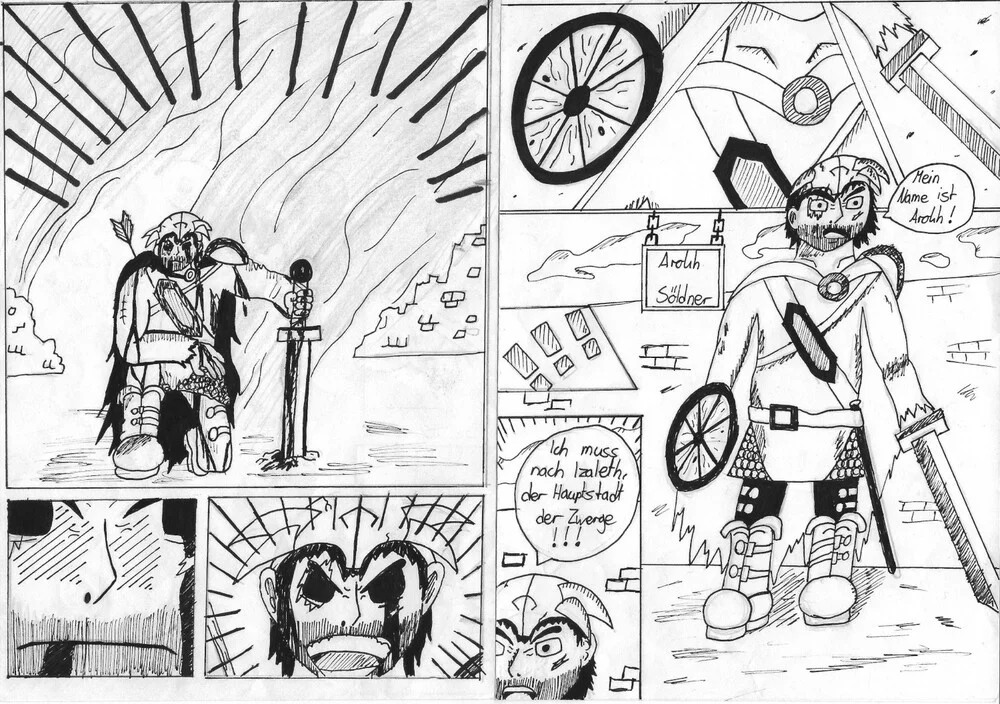 Concept Art Manga Page